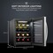 Schmecke 12-Bottle Thermoelectric Wine Cooler, Stainless Steel Freestanding Wine Fridge